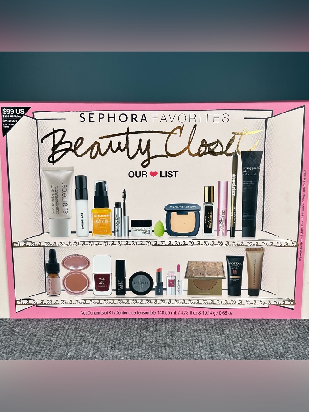 Sephora Favorites BEAUTY CLOSET Our ❤️ List $298 Value Collectible Make Up Skin